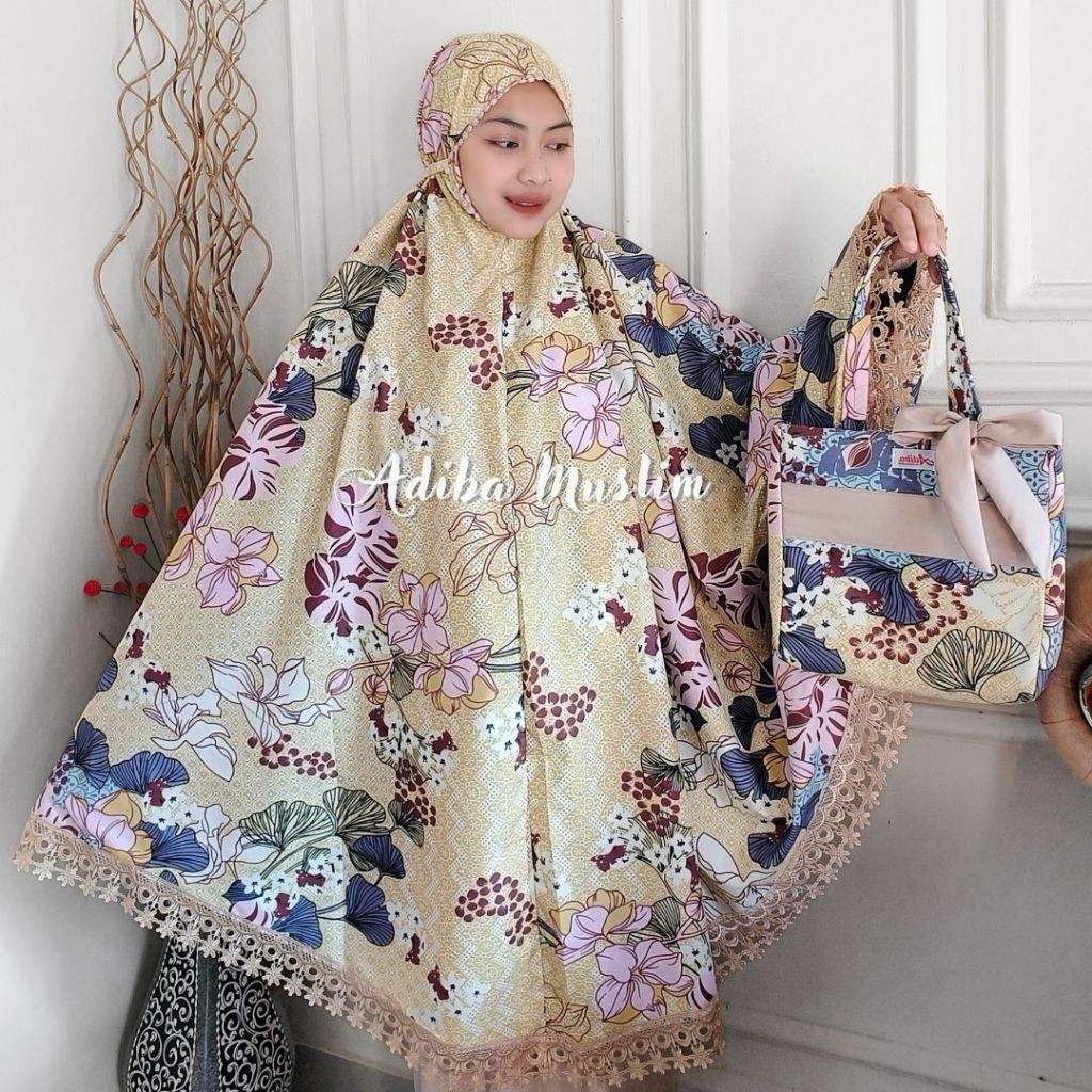Mukena Mukenna Terawih Perempuan Onset Atasan Bawahan Muslim Taraweh Stelan Mukwna Muukena Mokenah R