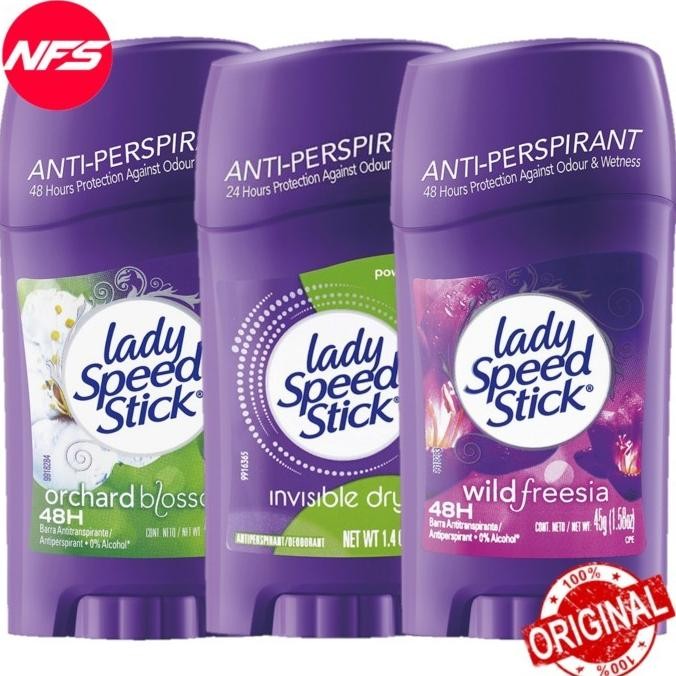 

BARU LADY SPEED STICK DEODORANT-INVISIBLE DRY(POWDER FRESH)/ORCHARD BLOSSOM/WILD FREESIA-ANTI PERSPIRANT