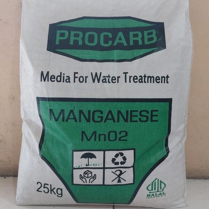 BISA GRAB manganese MnO2 PROCARB / media filter air mangan