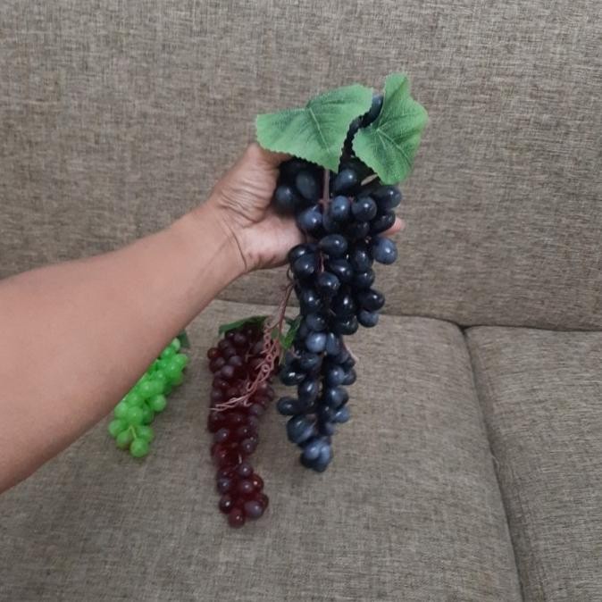 Sale Buah Anggur Palsu Hiasan Meja Plastik Hias Hiasan Dekorasi Buah Palsu