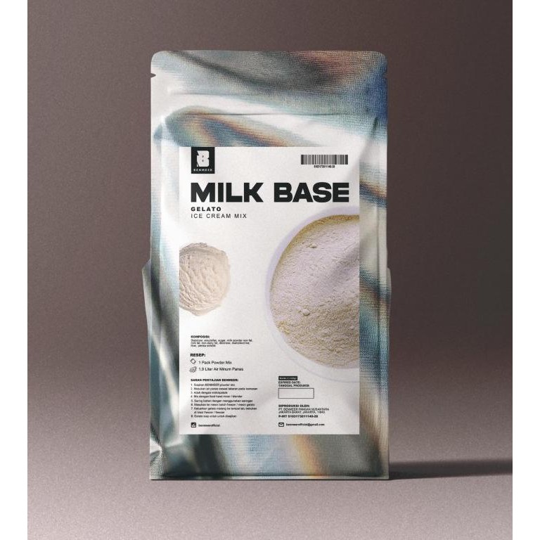 

BARU BENMEER MILK BASE BUBUK POWDER GELATO DAN HARD ICE CREAM ITALIAN