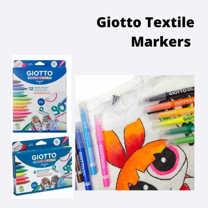 

GIOTTO DECOR TEXTILE FABRIC MARKER SET SPIDOL CAT KAIN PERMANEN Termurah