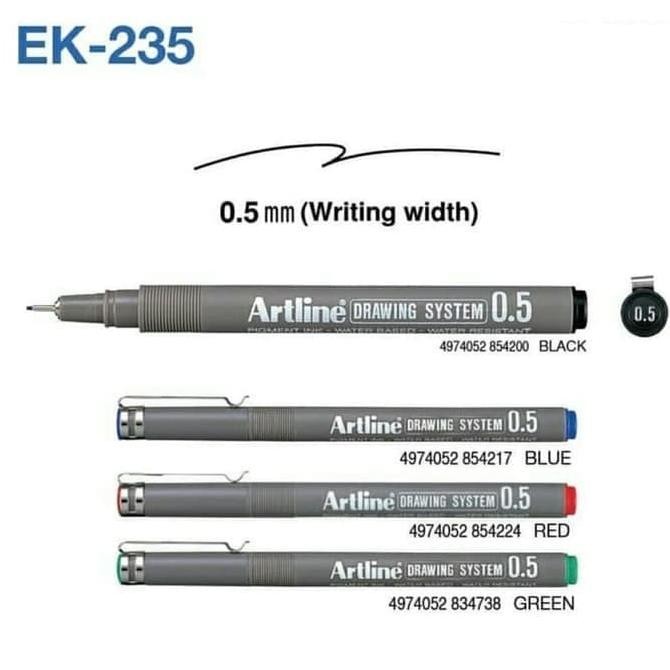

Spidol Drawing Pen Marker Artline 0,5 - EK-235 Termurah