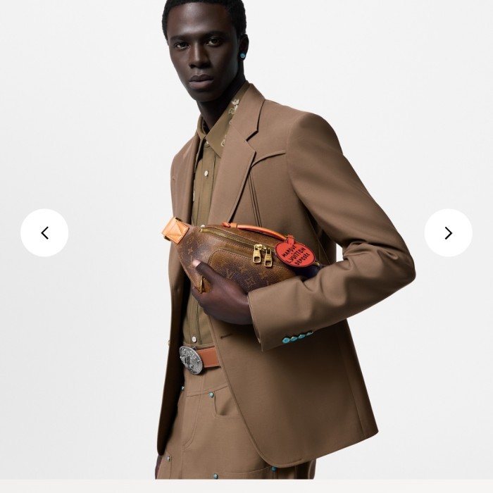 Tas sling bag waist bag Man LV Louis Vuitton Rush Bumbag