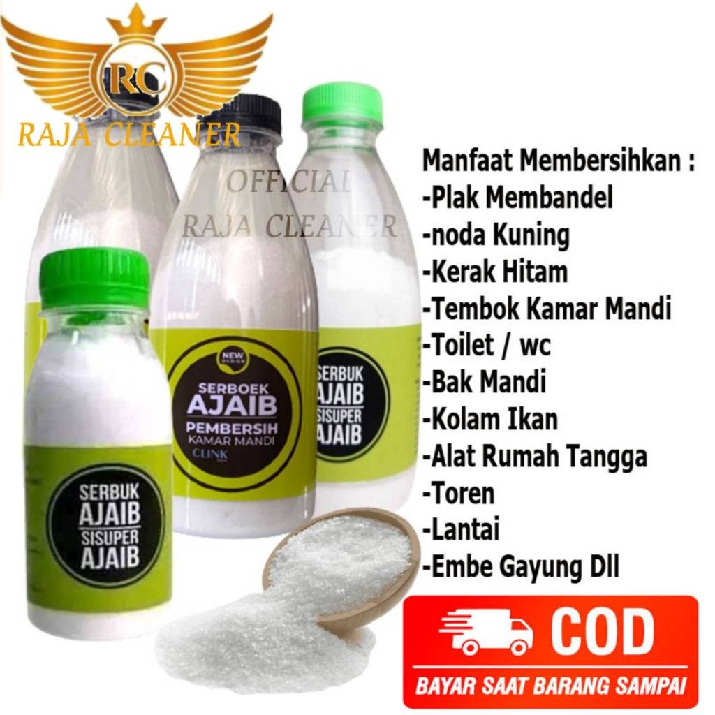 Serbuk Ajaib Pembersih Serba Guna/Serbuk Ajaib Pembersih Kamar Mandi Instan/ Serbuk Ajaib Pembersih 