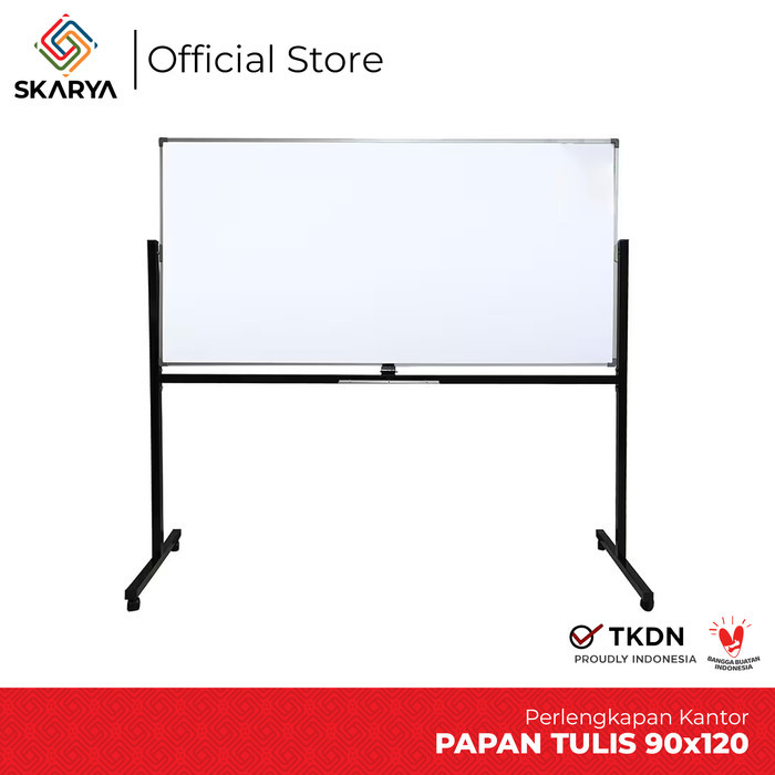 

PROMO! Papan Tulis Whiteboard Magnetic 90 x 120 SIngle Face Sakana (Baru)