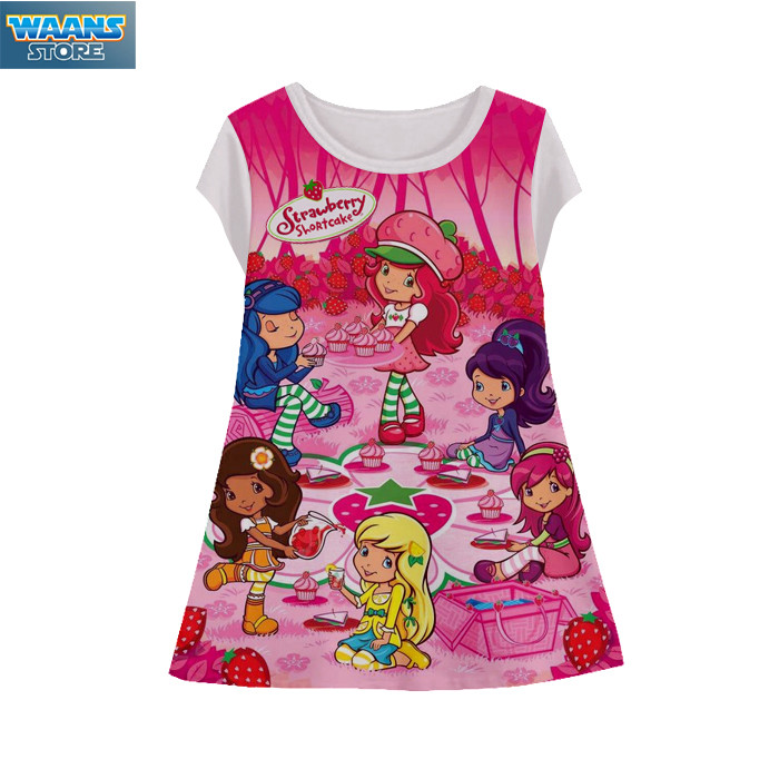 Dress Anak Strawberry Shortcake Tunik-StrawberryS-1-designWD Umur 1-12 Tahun Tunik - Waanstore