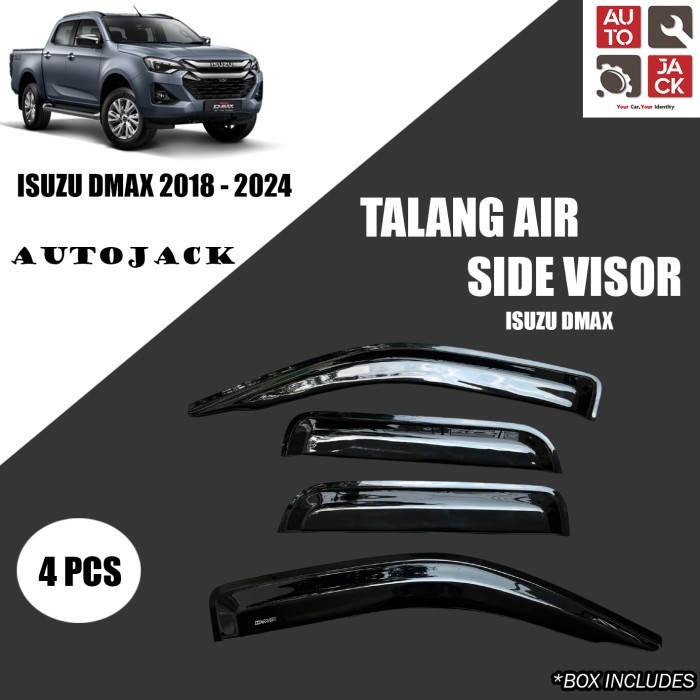 TALANG AIR DMAX / SIDE VISOR DMAX 2018 - 2024/ ACCESSORIES ISUZU DMAX