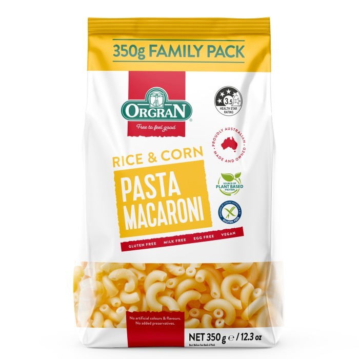 

PROMO! Orgran Rice & Corn Macaroni Pasta Gluten Free Makaroni Jagung 250g