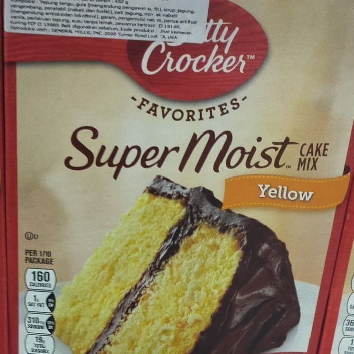 

Betty Crocker Super Moist yellow 432gr