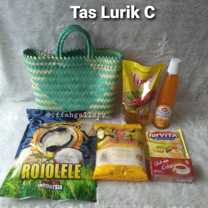 

terbaru NEW Readyy Paket Sembako Tas lurik C Sembako Murah Ramadhan dan Parcel Lebaran