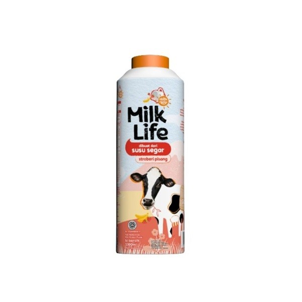 

MILKLIFE FM STRAWBERRY BANANA 1 LTR