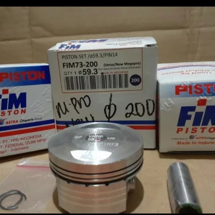 Piston Kit Megapro New Mono Monoshok Oversize 200 Fim Barang Langka