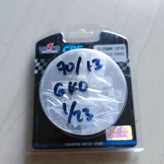 Piston Seher Kit Moto1 Racing Single Ring 70 Pen Pin 13 Mm Moto 1 Barang Langka