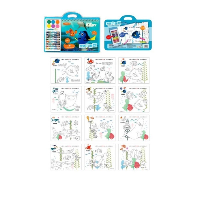 

Buku Mewarnai Anak Buku Gambar Crayon Set Mewarnai Coloring Book