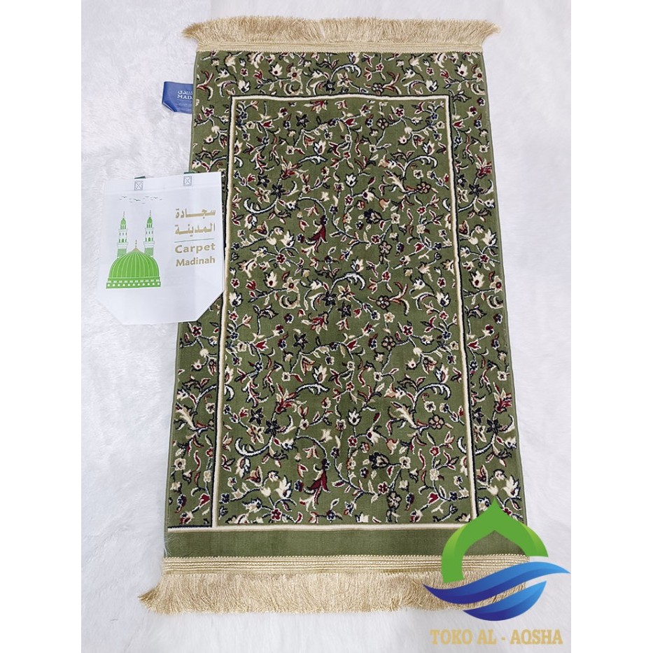 Sajadah Rawdah Polos Hijau-Rawdah Rug