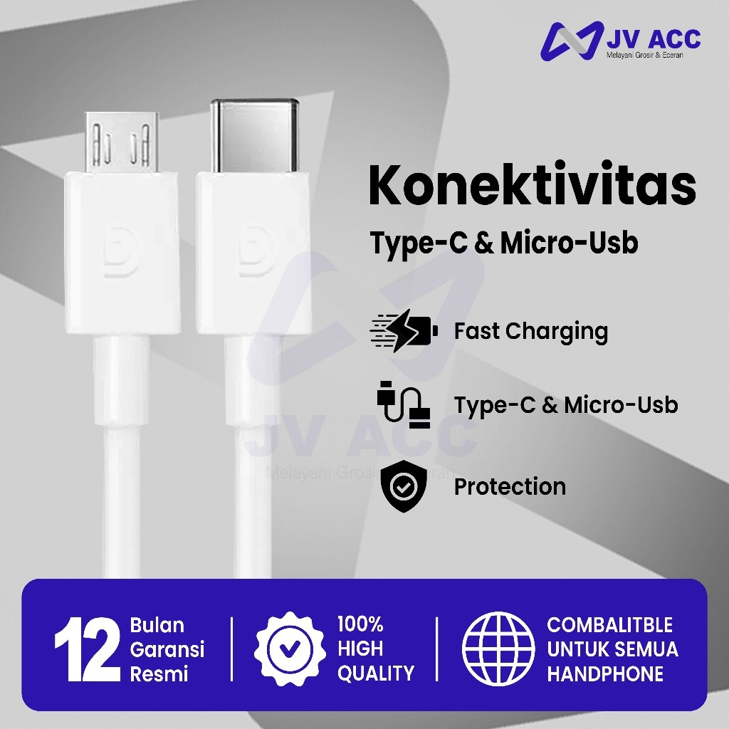 KABEL DATA CHARGER HP/CCTV GRIFFIN MICRO USB / TYPE C 3 METER UNIVERSAL
