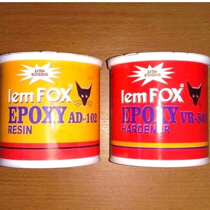 Buruan beli] LEM FOX EPOXY RESIN HARDENER PER SET LEM SERBA GUNA LEM FOX EPOXY PERSET LEM SERBAGUNA