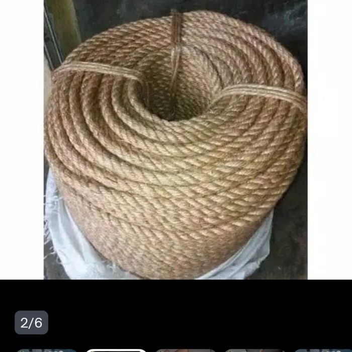 #####] 18mm TALI KAPAL MANILA TARIK TAMBANG DADUNG TAMPAR TEBAL 18 mm ECERAN