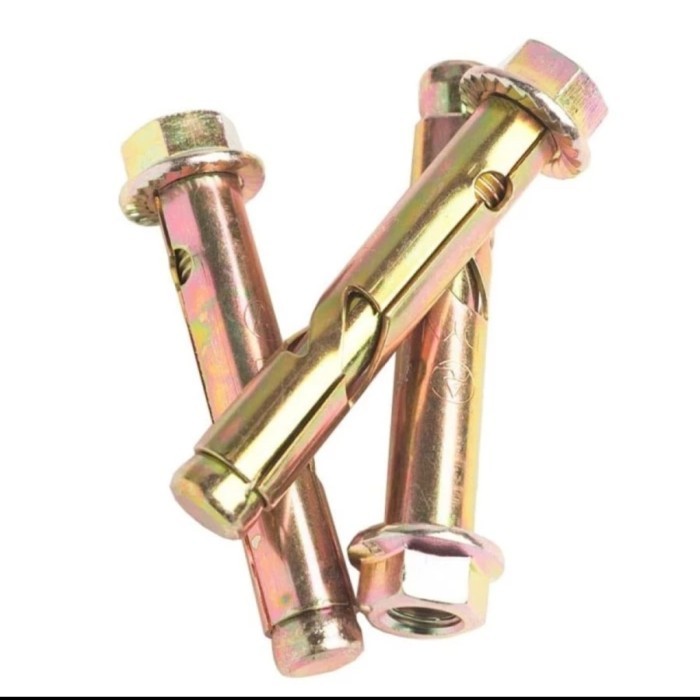 >*>*>*>*] 10Pcs Dynabolt Dynabolt M12 x 100mm Baut Beton Dina Bolt Dinabolt M12 x 100 Dina Bolt 12 x