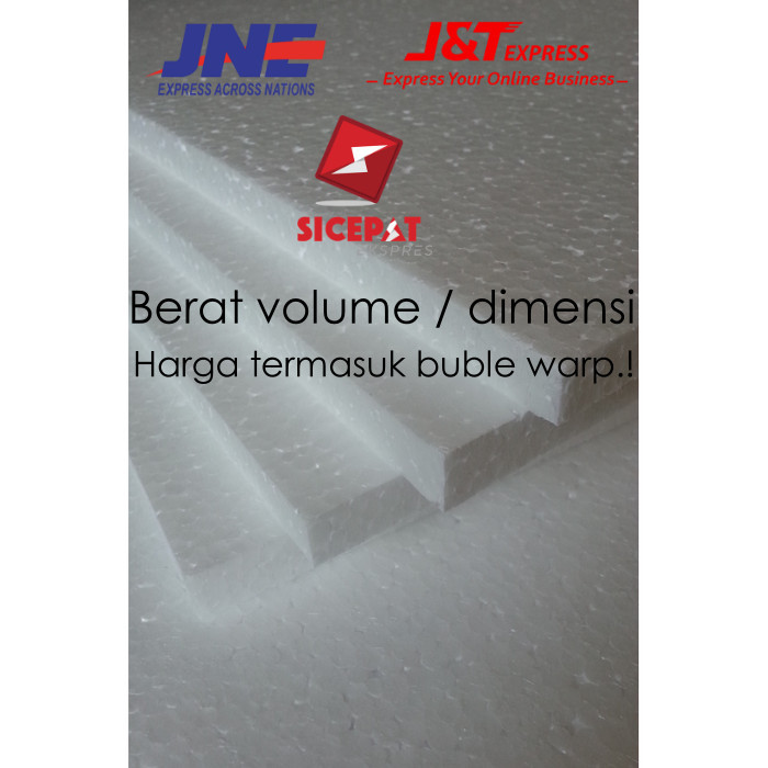 

monggo] Styrofoam Lembaran / Stereofoam 100 x 50 x 2 cm /Gabus lembaran volum