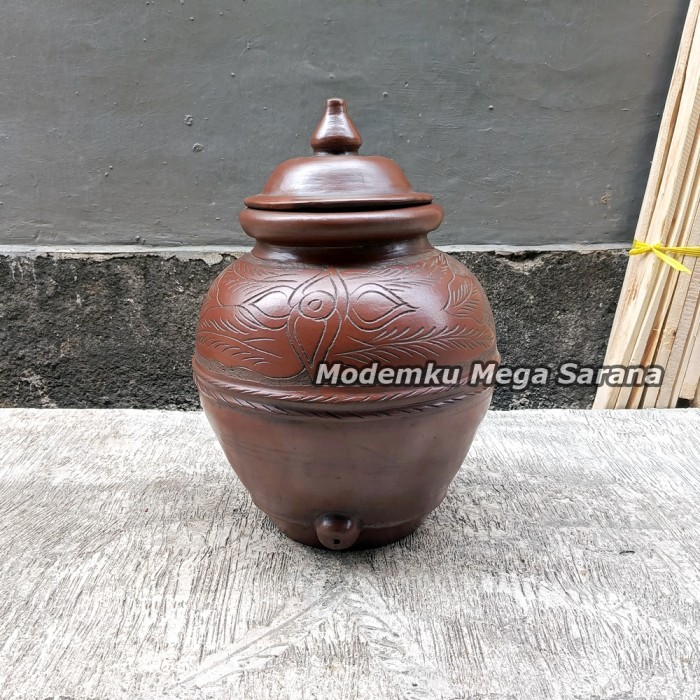 Padasan Untuk Wudhu Tempat Cuci Tangan Tanah Liat Gerabah - Ukuran 36Cm X 54Cm