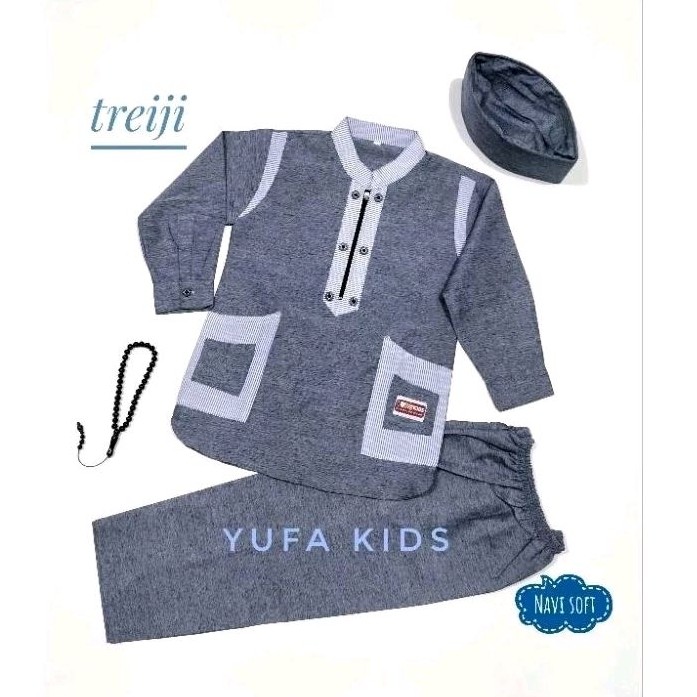 Pakaian Kokp Setelan Koko Anak Habibi Umur 1-10 Tahun Setcel Bahan Premium Setelan Koko Adem Dan Lem