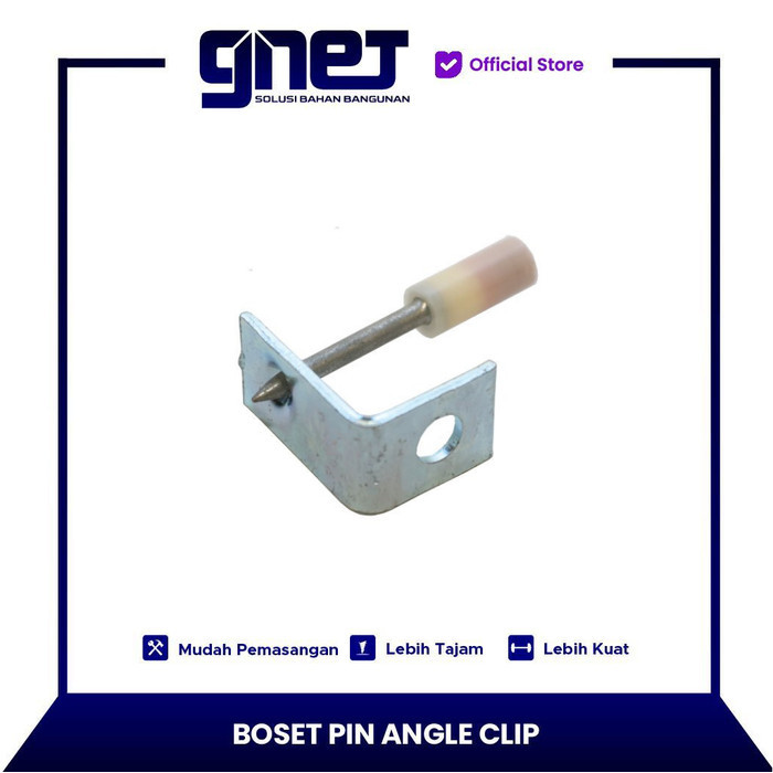 Boset Pin Angle Clip Paku Tembak Beton