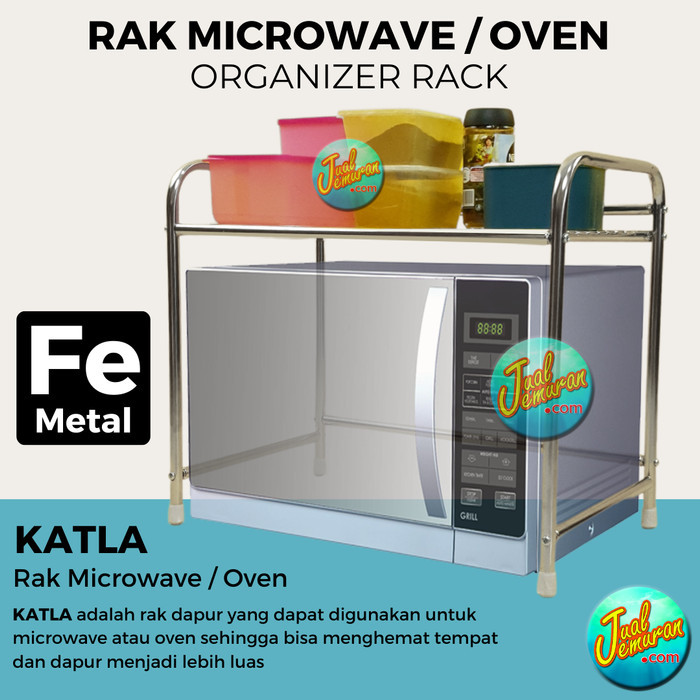 Rak Microwave Dan Oven / Rak Dapur Besi 2 Susun