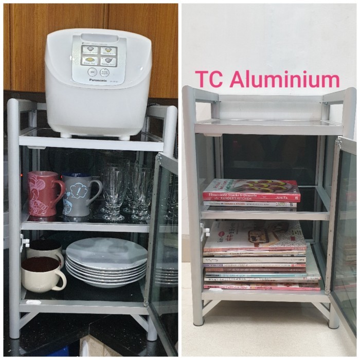 Promo Rak Dispenser Galon Air, Meja Rice Cooker Aluminium Kokoh