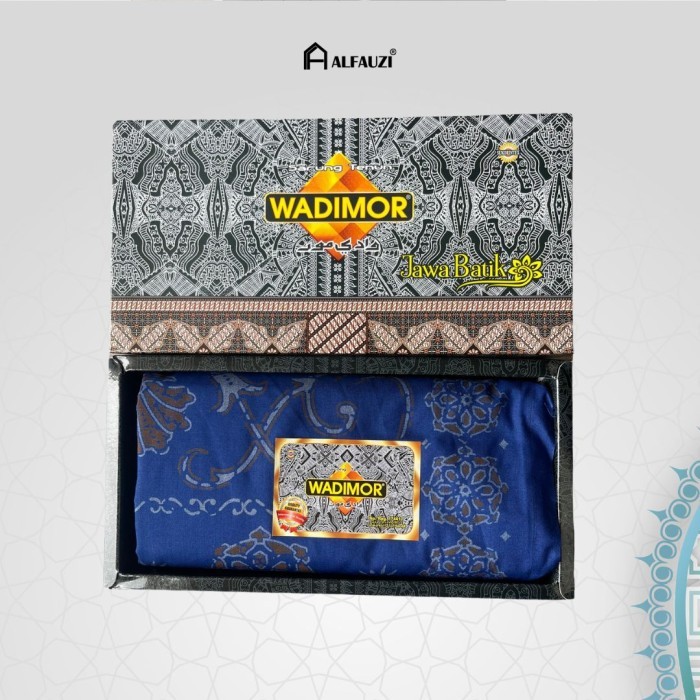 Sarung SARUNG WADIMOR JAWA BATIK - Biru original super polos