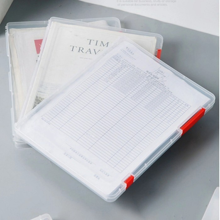 

Sale Kotak Plastik Penyimpanan Dokumen / Folio A4 / Alat Tulis