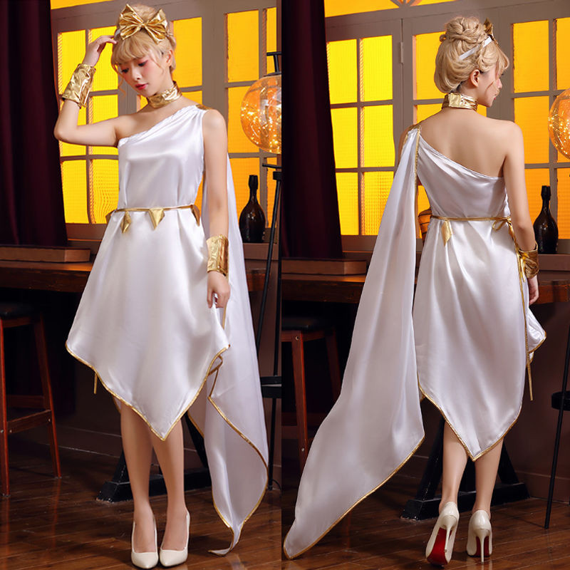 Kostum Patung Liberty Yunani cosplay Athena