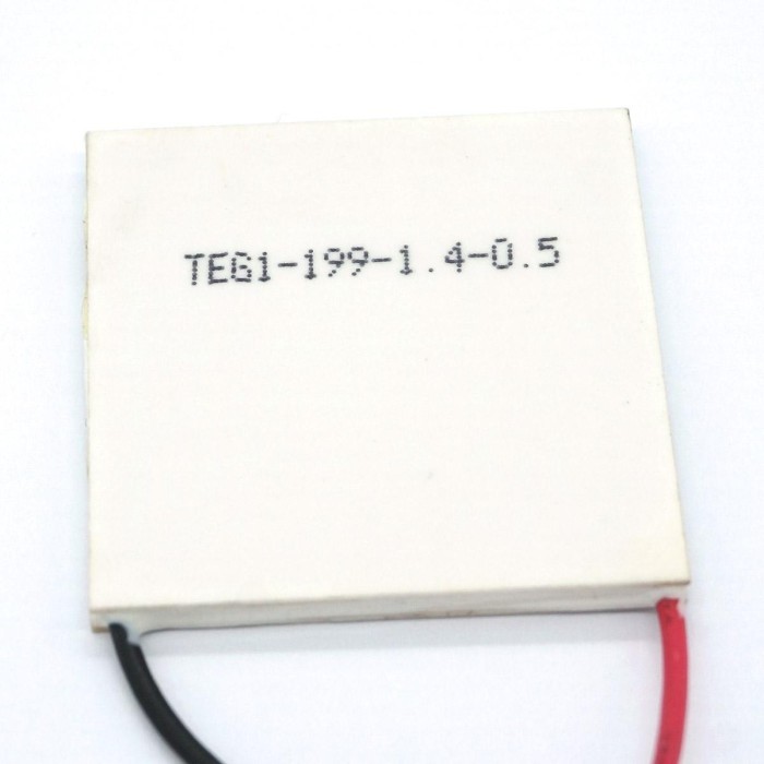40X40MM 12V 15A HEATSINK THERMOELECTRIC PELTIER POWER GENERATION PLATE REFRIGERATION MODULE TEG1-199