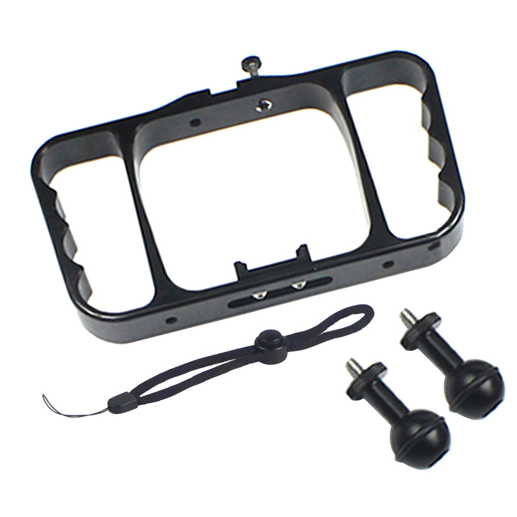 CNC Aluminum Alloy Diving Photography Bracket for Insta360 ONE R for GOPRO MAX 13 12 11 10 9 8 7 6 5