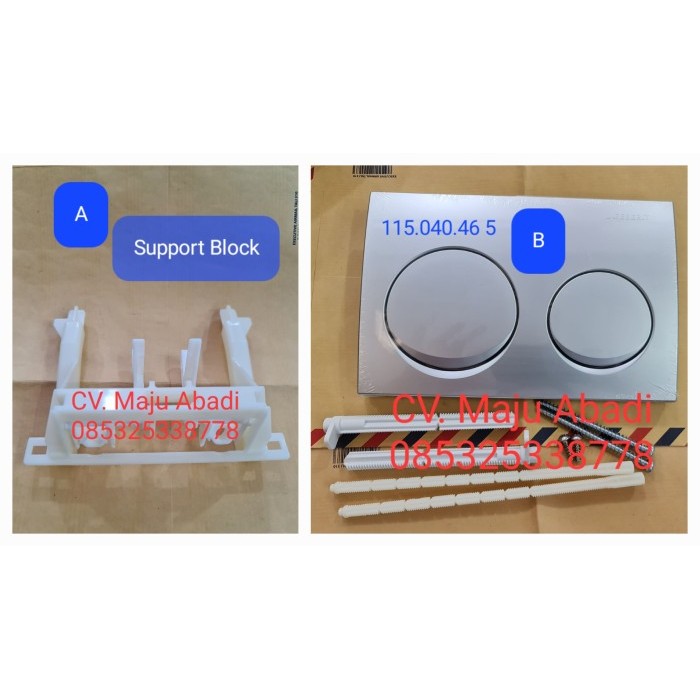 Sparepart Toto Push Button Geberit 115.040.46.5 Pengganti 115.040.46.1