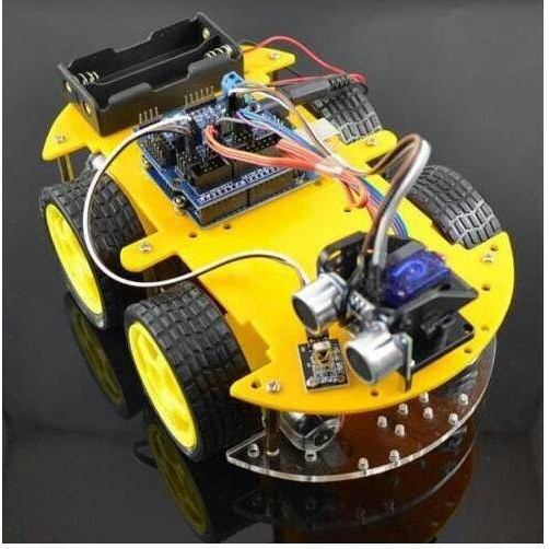 Robot Arduino Avoider Avoidance Kit Belum Dirakit 4Wd