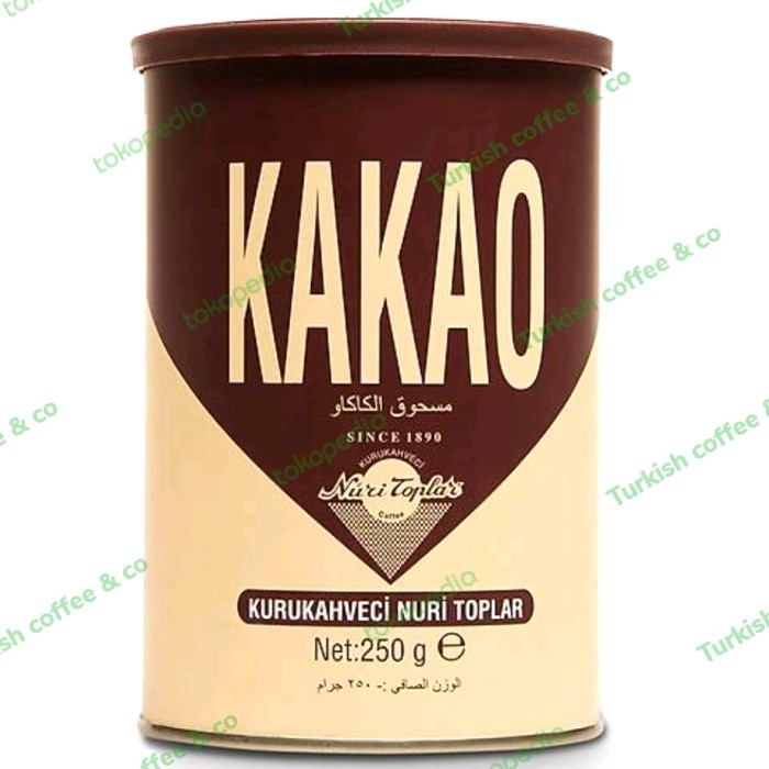 

KAKAO NURI TOPLAR PREMIUM BUBUK COKLAT TURKI 250 G