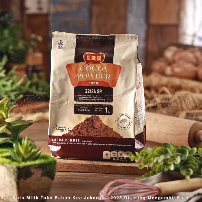 

Schoko Cokelat Bubuk SP 22/24 1kg Murni Coklat Pure Cacao Cocoa Powder