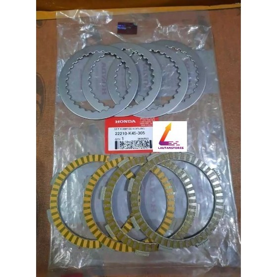 22210-K45-305-Kampas Kopling Set Cbr -Set Disk Clutch Cbr 150R K45N K45R Barang Langka