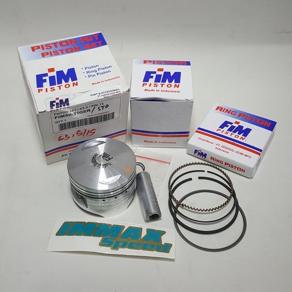Piston Bore Up Byson Bison Tiger Os100 Os150 Mio 63.5Mm 64Mm 64.5Mm 65Mm 66Mm 66.5Mm Pen 15 Jenong F