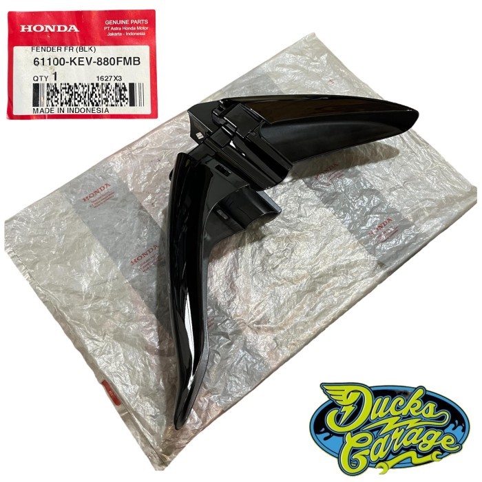 61100-Kev-880Fmb Spakbor Slebor Depan Honda Supra X 100 Fit Lama Original Hitam Barang Langka
