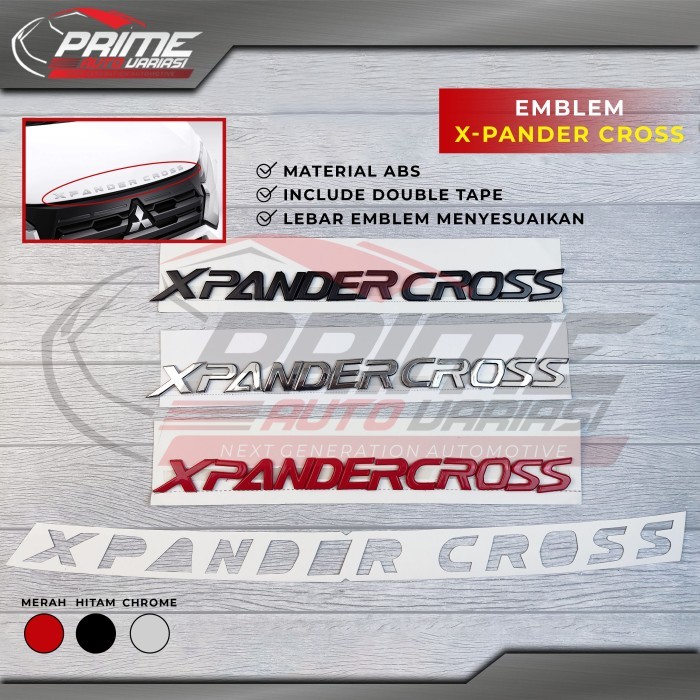 Emblem Kap Mitsubishi Xpander Cross Emblem Kap Mesin XpanderCross