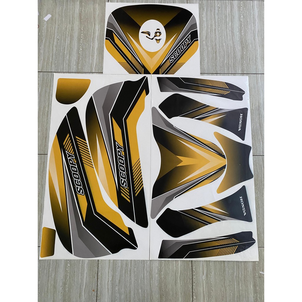 Stripping Scoopy New Full Set – Stiker Motor Keren & Sporty
