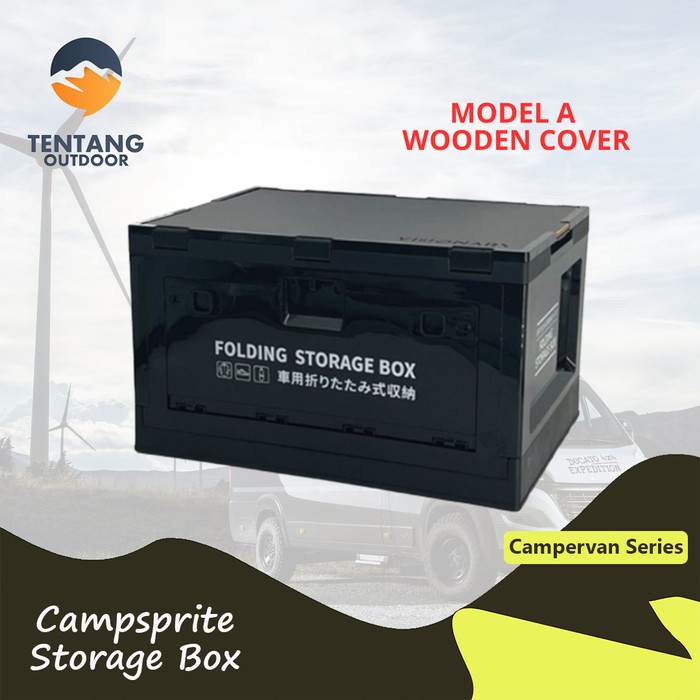 Kotak Penyimpanan Lipat 50L Storage Box Outdoor Camping Campervan Box