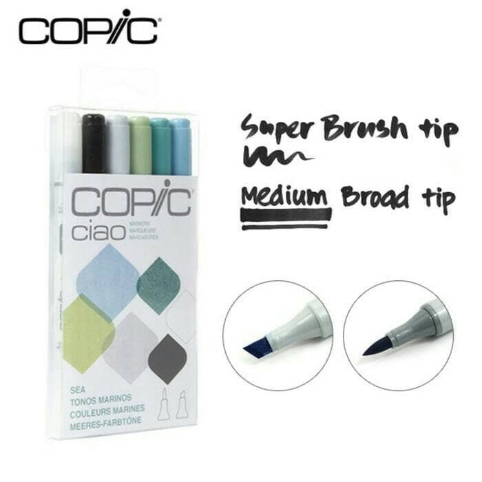 

COPIC CIAO marker 6 Sea colours