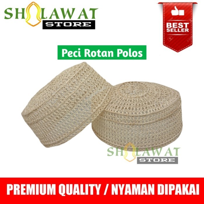 Peci Rotan Akar/Peci Karang/Songkok Rotan/Kopiah Rotan/Kopyah Rotan