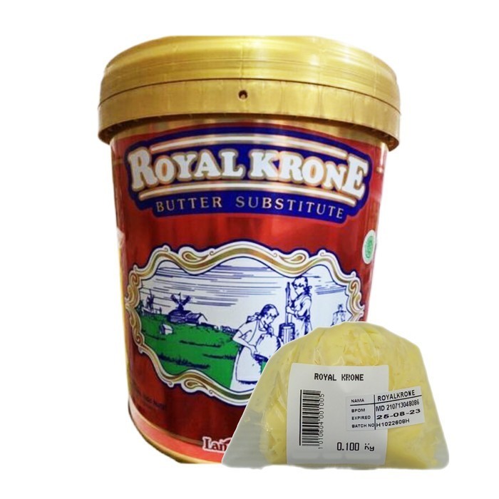 

TERLARIS ROYAL KRONE MENTEGA BUTTER SUBSTITUTE 1KG - REPACK MURAH!!! MURAH