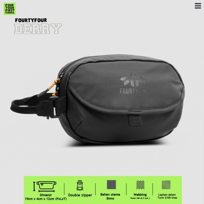 

TERLARIS POUCH PRIA FOURTYFOUR DERRY - TAS CLUTCHBAG WATERPROOF MURAH!!! MURAH