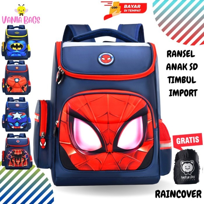 

TERLARIS TAS RANSEL ANAK LAKI LAKI WATERPROOF MOTIF KARAKTER TAS SEKOLAH ANAK TK SD SMP LAMPU LED
